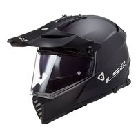 LS2 MX436 Pioneer Evo Motorcycle Helmet - Matte Black
