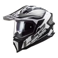 LS2 MX701 Explorer Alter Helmet - Matte Black/White