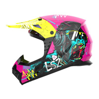 LS2 MX706J COZ Gorilla Helmet - Gloss Purple