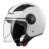 LS2 OF562 Airflow-L Motorcycle Helmet - White