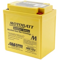 New MB10U Motobatt Quadflex 12V Battery For Kawasaki KLT200C 200 83-84