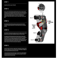 Mobius X8 Motorcycle Knee  Brace Storm Grey/Black 