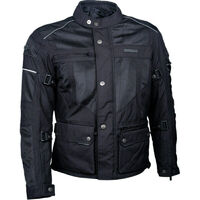 M-Tech Cruise Waterproof Motorcycles Jacket - Black/Black