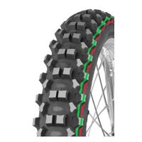 Mitas Terraforce MX Med-Hard Red & Green Stripe Motocross Tyre Front - 80/100-21 51M