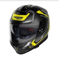 Nolan N80-8 Ally N-Com 40 Motorcycle Helmet - Flat Black/Yellow/Grey Size-40