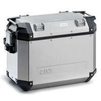 Givi Motorcycle Trekker 37 Litre Outback Right Side- Cases - Silver