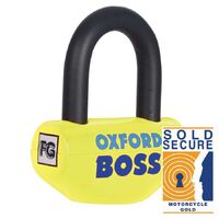 Oxford Road Boss Disc Lock 12.7mm Yellow