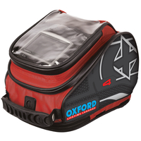 Oxford X4 Quick Release Motorcycle Tank Bag 4L - Red