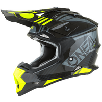 O'Neal 2022 Youth 2 SRS Rush V.22 Motorcycle Helmet - Grey/Neon Yellow