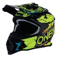 O'Neal 2022 Youth 2 SRS Rush V.22 Motorcycle Helmet - Neon/Yellow