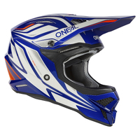 O'Neal 2023 3 SRS Vertical V.23 Motorcycle Helmet - Blue/White