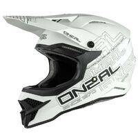 Oneal 24 3Srs Solid V.23 Motorcycle Helmet  - Flat White 