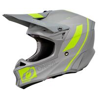 O'Neal 2023 10 SRS Flow V.23 Motorcycle Helmet - Gray/Neon Yellow