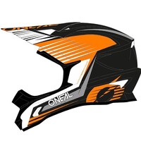 O'Neal 2021 Adult 1 SRS Stream Motorcycle Helmet  - Black/Orange