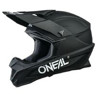 O'Neal 2022 Youth 1 SRS Motorcycle Helmet  - Solid Black