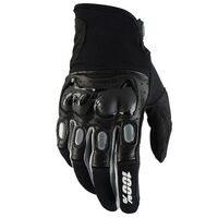 100% Derestricted Motorcycle Gloves - Black/Grey 