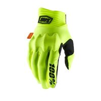 100% Cognito Motorcycle Gloves -Fluo Yellow/Black