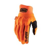 100% Cognito Motorcycle Gloves - Fluo Orange/Black 