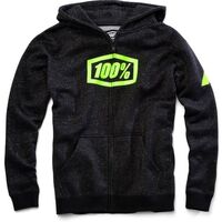 100% Syndicate Youth Full Zip Sweatshirt Motorcycle Hoodie - Black