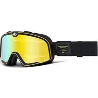 100% Barstow Caliber Motorcycle Goggle  - Flash Yellow Lens