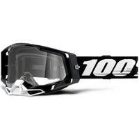 100% Racecraft 2 Motorcycle Goggle - Black Clear Lens