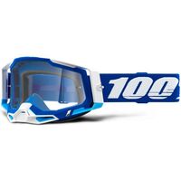 100% Racecraft 2 Motorcycle Goggle - Blue Clear Lens