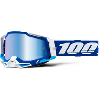 100% Racecraft 2 Off Road Motorcycle Goggle - Mirror Blue Lens
