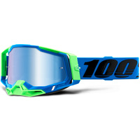 100% Racecraft 2 Fremont Off Road Motorcycle Goggle - Mirror Blue Lens