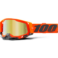 100% Racecraft 2 Kerv Off Road Motorcycle Goggle - Mirror Gold Lens