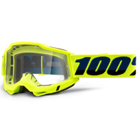 100% Accuri 2 Clear Lens Off Road Motorcycle Goggle - Yellow
