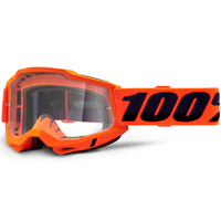 100% Accuri 2 Clear Lens Off Road Motorcycle Goggle - Orange 