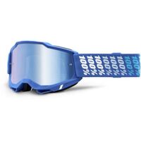 100% Accuri2 Off Road Motorcycle  Goggle Yarger Blue Mirror Lens