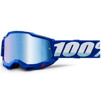 100% Accuri2 Off Road Motorcycle  Goggle Blue Mirror Blue Lens