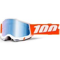 100% Accuri2 Off Road Motorcycle  Goggle Sevastopol Mirror Blue Lens