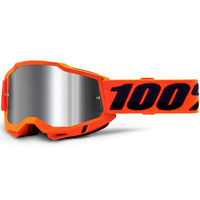 100% Accuri2 Off Road Motorcycle  Goggle Orange Mirror Silver Lens