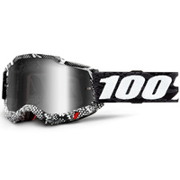 100% Accuri2 Off Road Motorcycle  Goggle Cobra Mirror Silver Lens