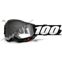 100% Accuri2 Off Road Motorcycle  Woods Goggle Black Photochromic Lens