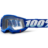 100% Accuri2 Off Road Motorcycle  OTG Goggle Blue Clear Lens