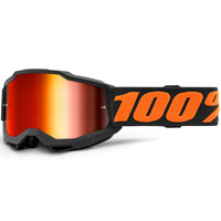 100% Accuri2 Off Road Motorcycle  Youth Goggle Chicago Mirror Red Lens