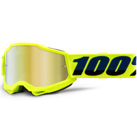 100% Accuri2 Off Road Motorcycle  Youth Goggle Yellow Mirror Gold Lens