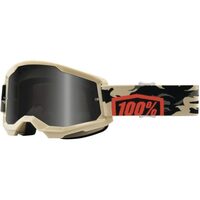 100% Strata2 Off Road Motorcycle Sand Goggle Kombat Smoke Lens