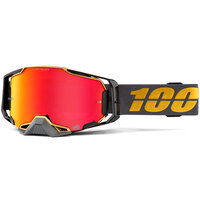 100% Armega Off Road Motorcycle  Goggle Falcon 5 Red HiPER Lens