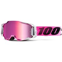 100% Armega Off Road Motocycle Goggle Harmony Red Mirror Lens