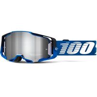 100% Armega Off Road Motocycle Goggle Rockchuck Flash Silver Lens