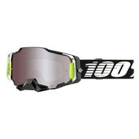 100% Armega Off Road Motocycle Goggle RACR Hiper Silver Mirror Lens