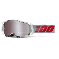 100% Armega Off Road Motocycle Goggle X-Ray HiPER Silver Lens