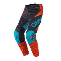 Oneal Element Racewear V.20 Youth Motorcycle Pant Factor V.20 - Grey/Orange/Blue 
