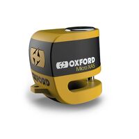 Oxford Micro Xa5 Scooter Alarm Motorcycle Disc  Lock Black/ Yellow 