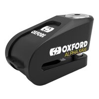 Oxford Alpha Xa14 Alarm Motorcycle Disc  Lock Stainless Brushort  - 14Mm Pin