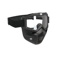 Oxford Assault Face Mask Black With Clear Lens